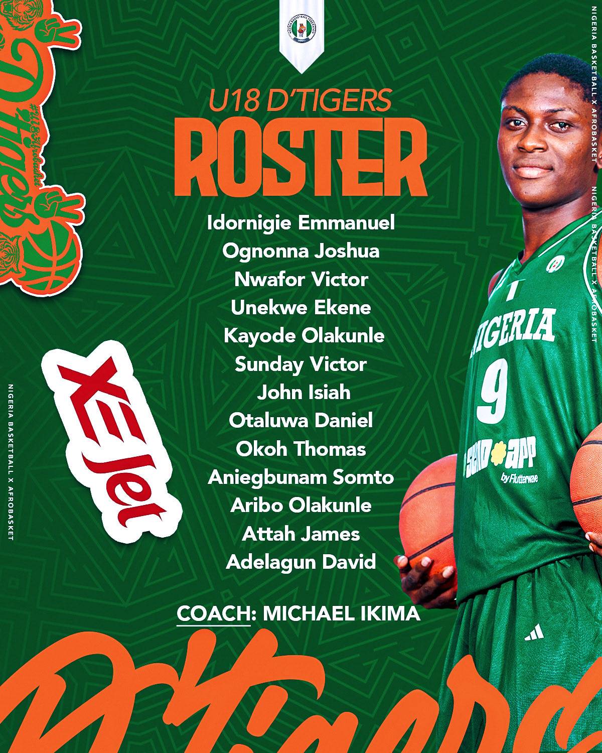 The rosters are here 🇳🇬
Meet the young men and women who will proudly represent Nigeria at the FIBA...