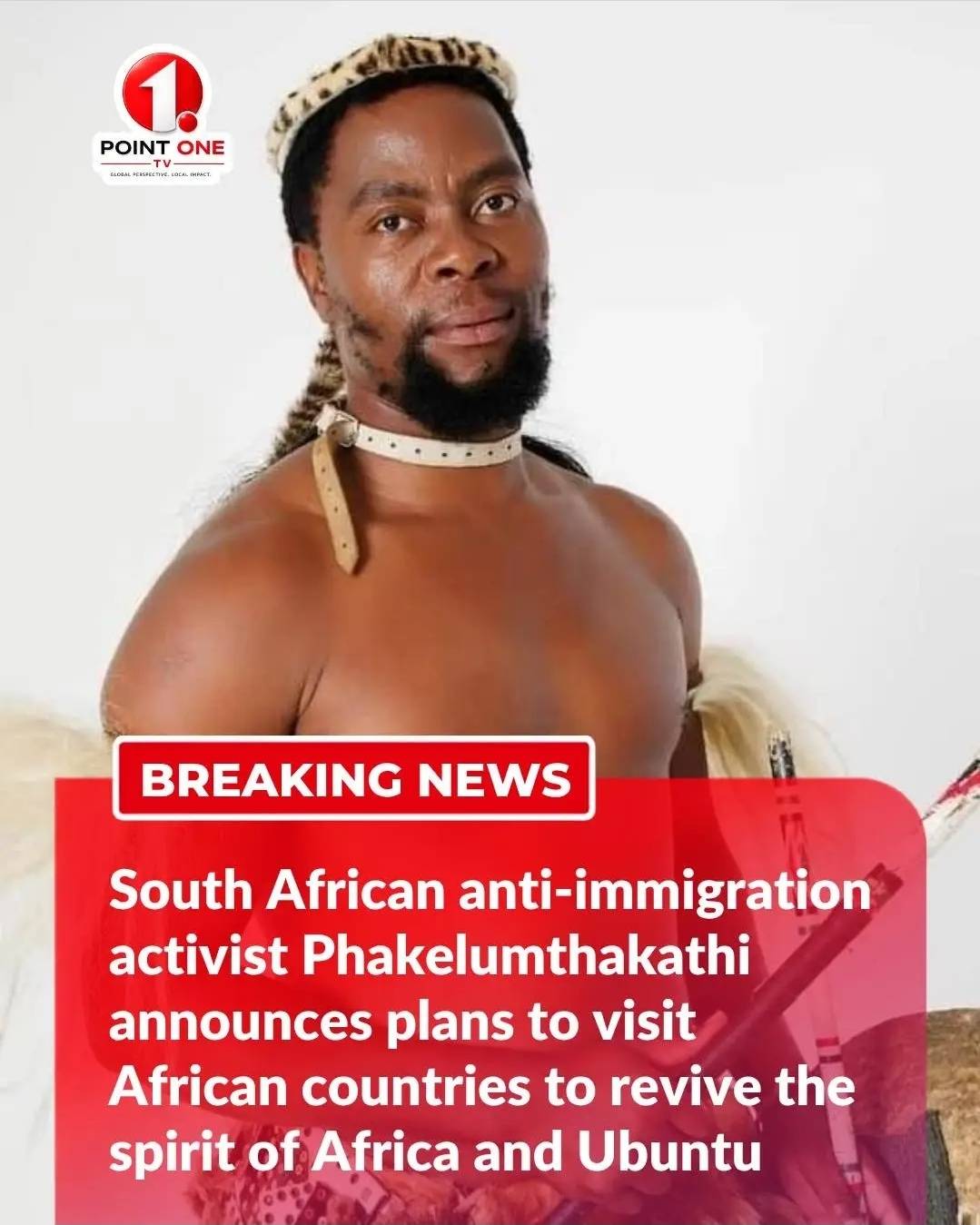 Phakelumthakathi, leader of a South African xenophobic march, stated he will facilitate visits to ev...