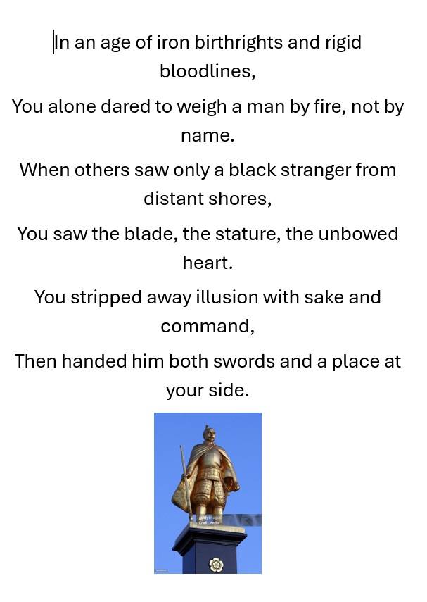 #OdaNobunaga
In an age of iron birthrights and rigid bloodlines,
You alone dared to weigh a man b...