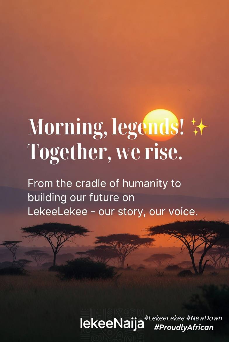Morning, legends! ๐
Woke up today thinking about how far we've come as a people โ from the cradle o...