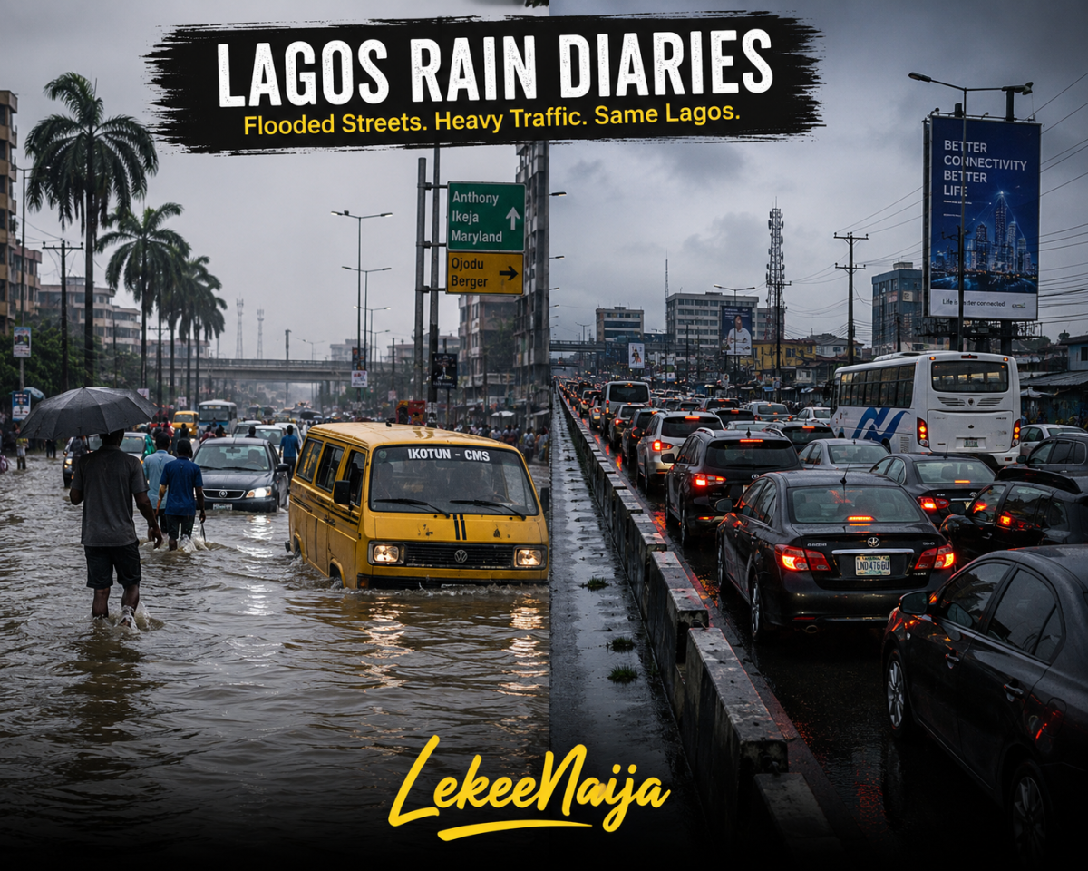 ๐ BREAKING:
๐ง๏ธ Lagos rain has once again turned some roads into rivers and traffic is already build...