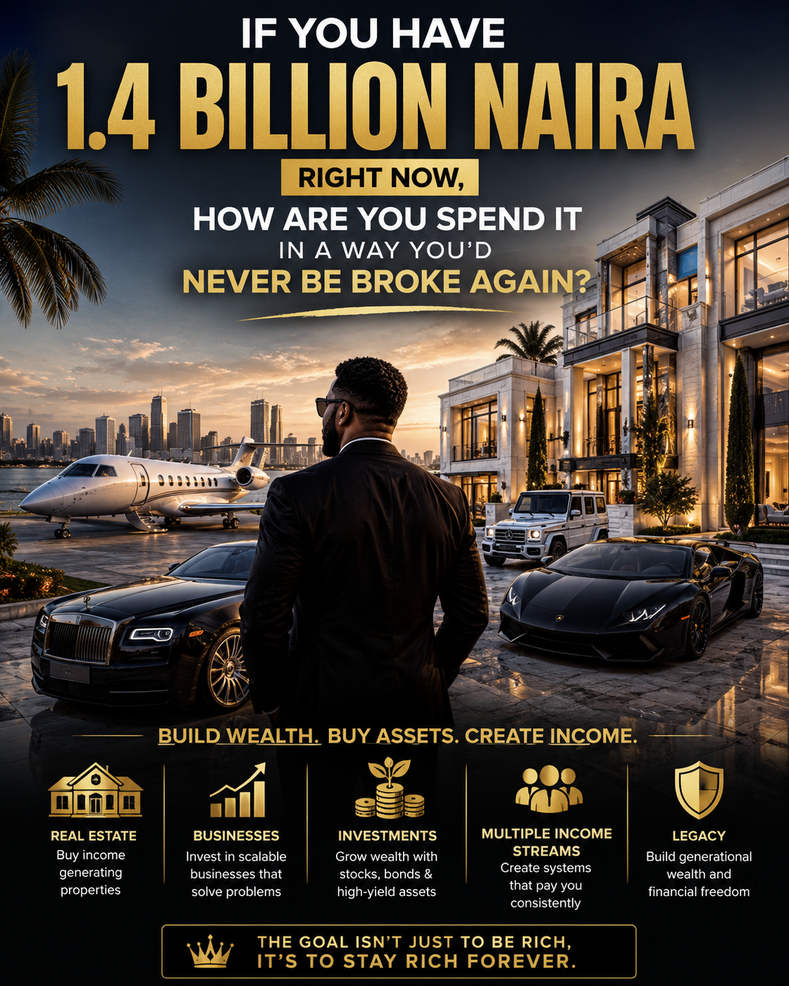 ๐ TRENDING:
If you have 1.4 billion Naira right now, how are you spending it in a way youโd never b...