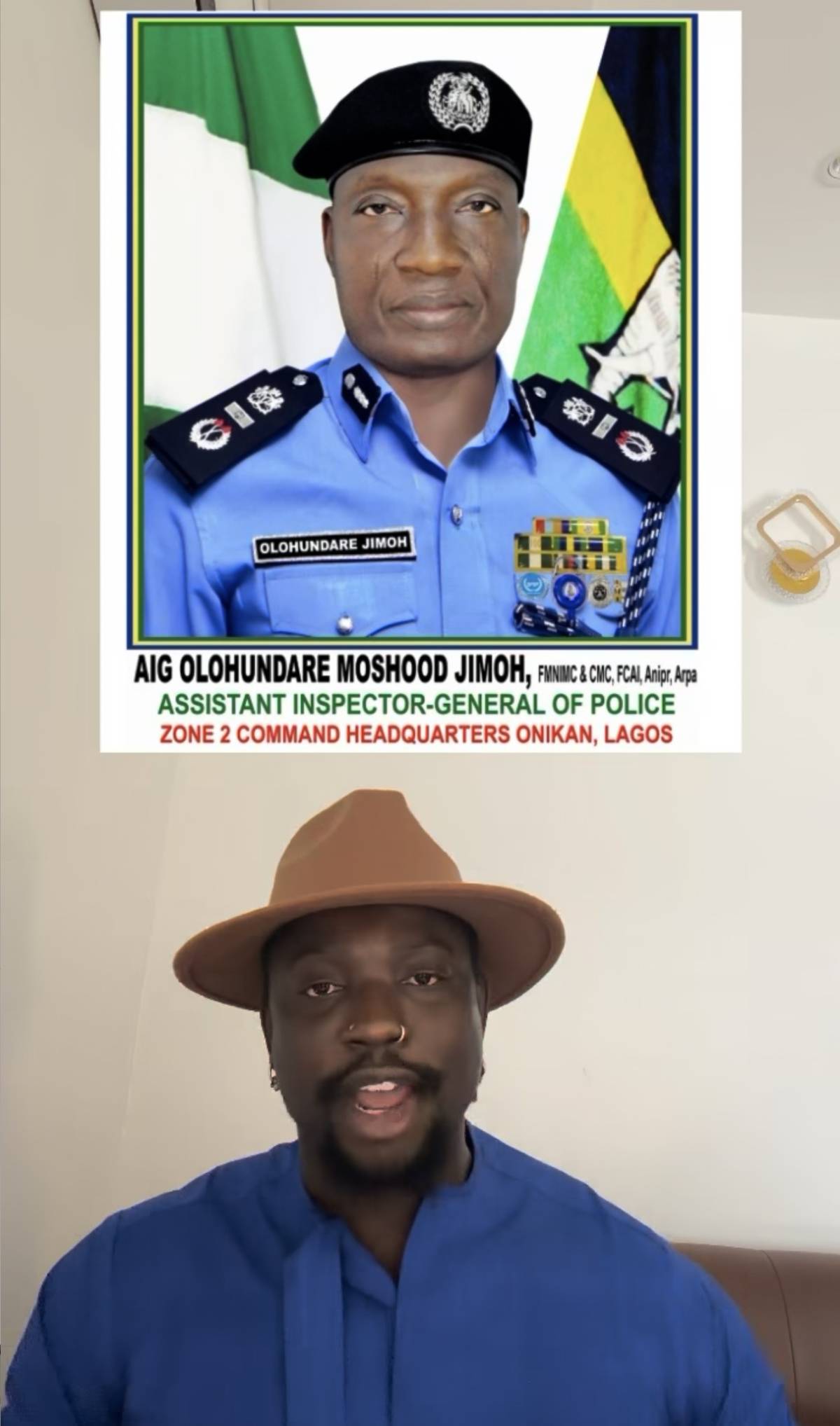 AIG OLOHUNDARE MOSHOOD JIMOH, ASSISTANT INSPECTOR-GENERAL OF POLICE ZONE 2 COMMAND HEADQUARTERS,LAGO...