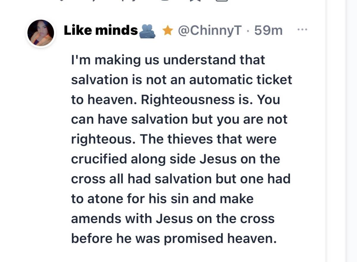 My dear, Please permit me to respond to your comment here under my original post so that those who h...