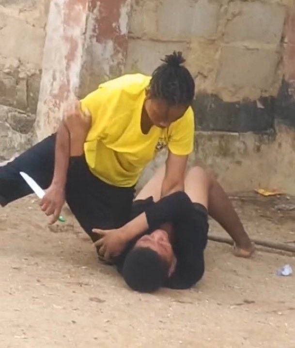 The Lagos State Police Command has arrested the woman with knife in viral video. The affected childr...