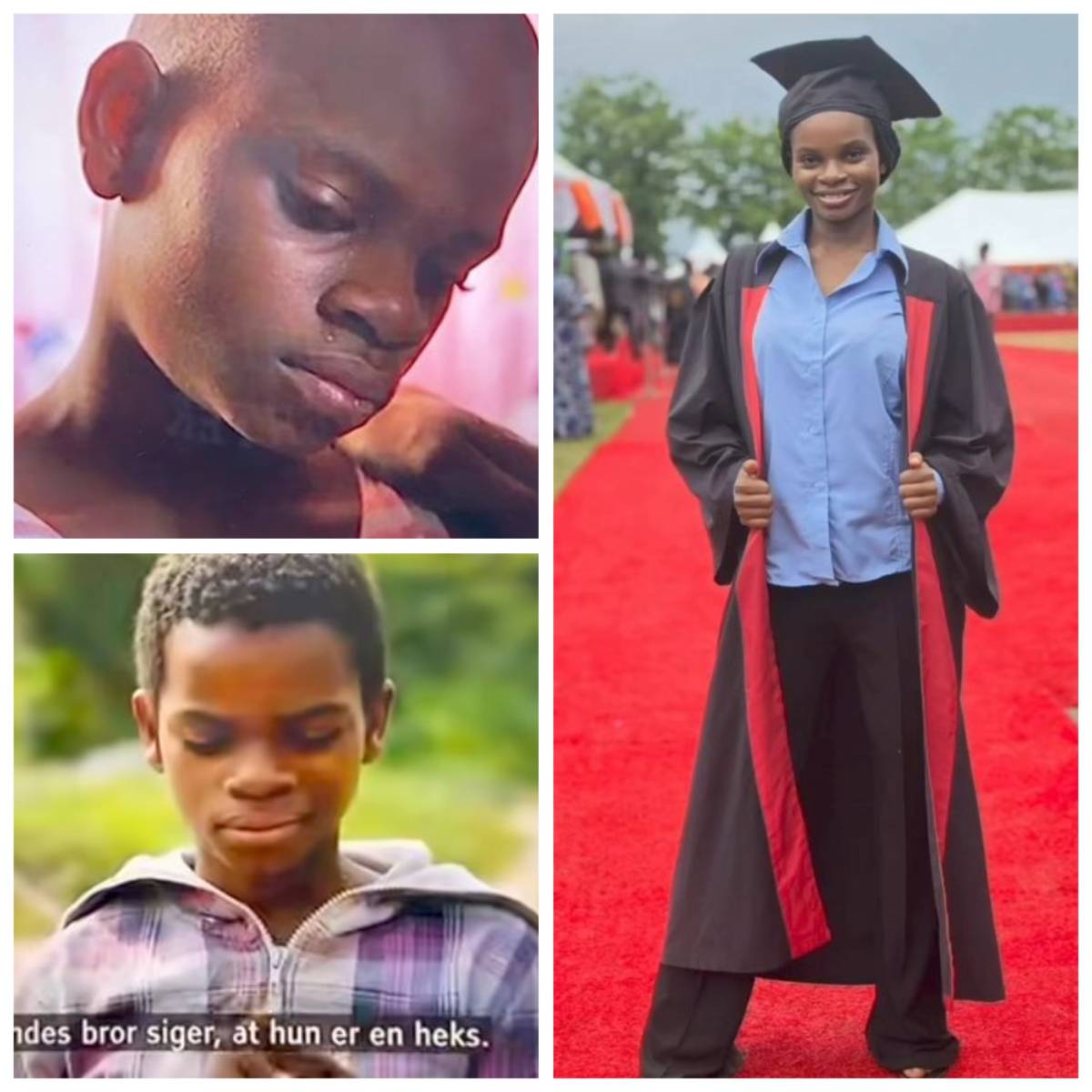 A Nigerian girl, Miriam, has graduated from the Akwa Ibom State University 11 years after she was ac...