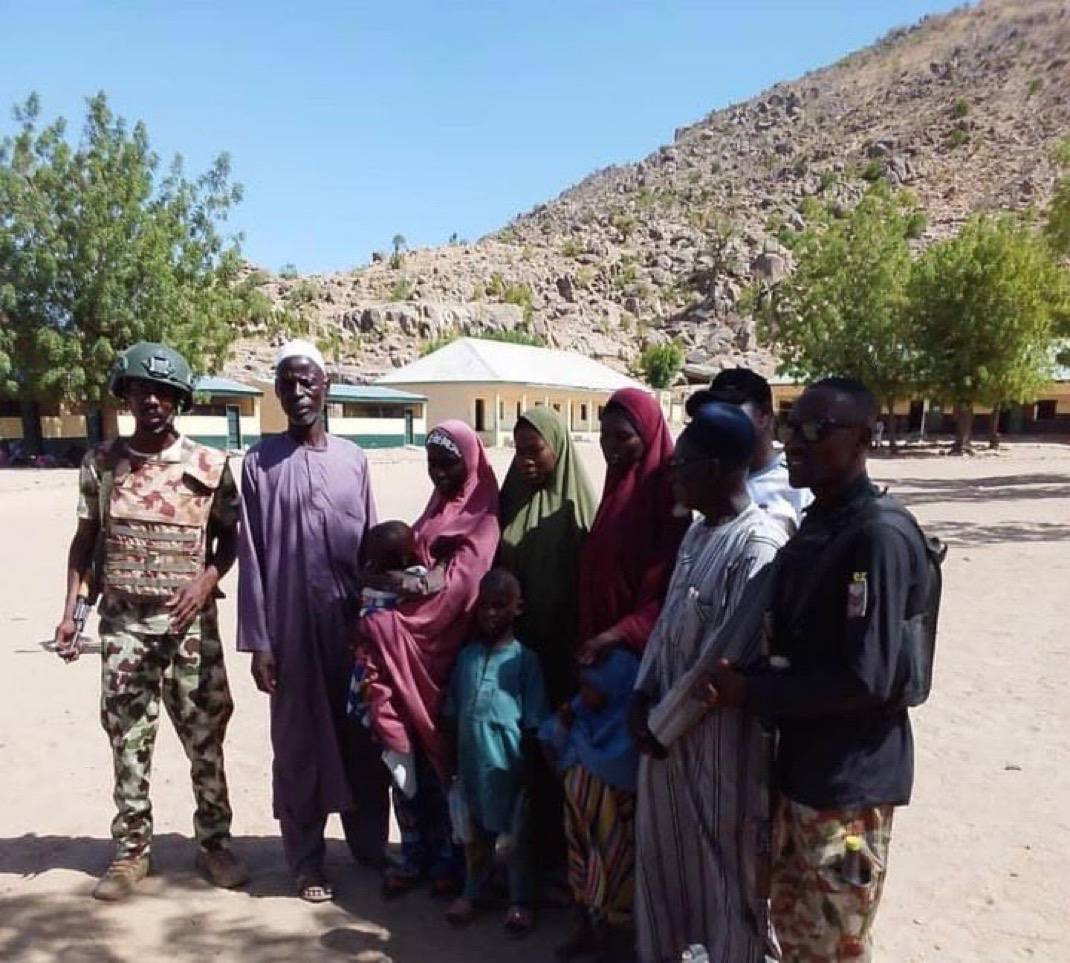 The Nigerian Army has rescued six abducted civilians in Ngoshe community, Gwoza Local Government Are...