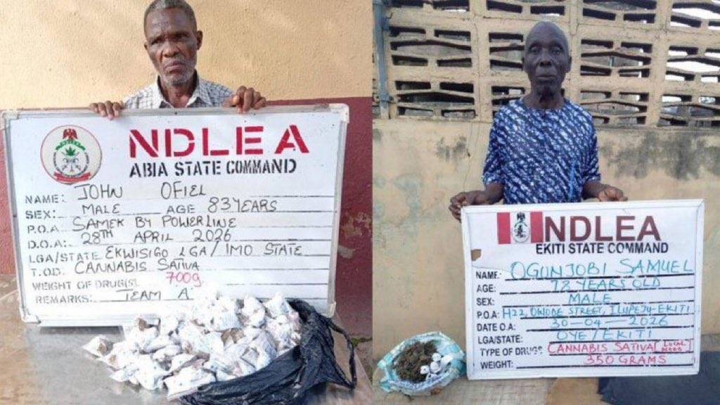 NDLEA arrests two grandfathers for drug trafficking in Abia and Ekiti
