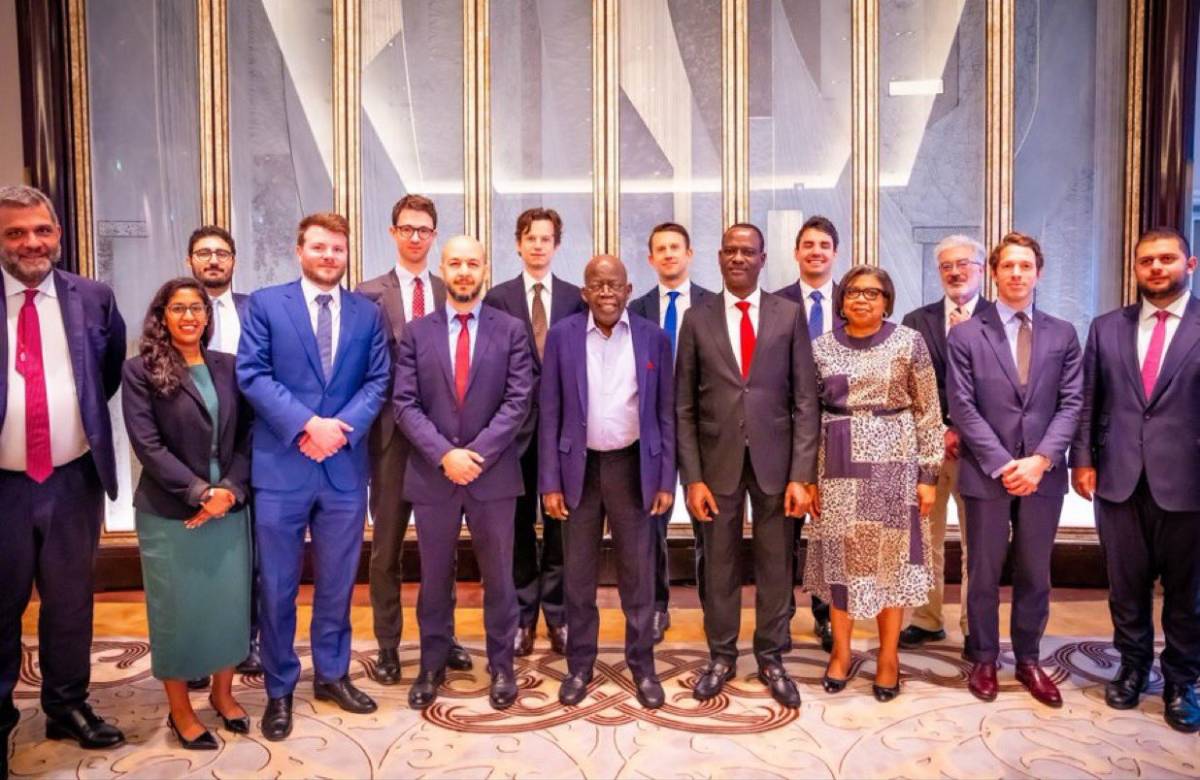 President Bola Tinubu holds a meeting with international investors in France.
