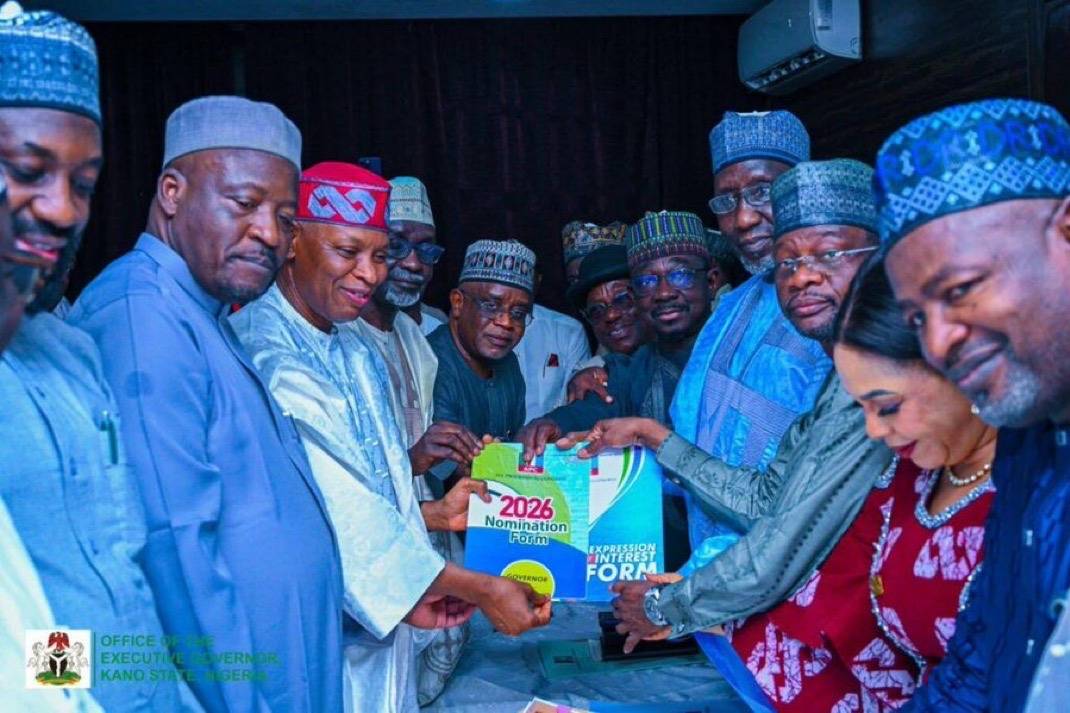 Governor Abba Yusuf of Kano State has submitted his nomination form to the National Working Committe...