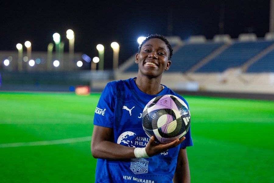 Asisat Oshoala scored a hattrick as Al Hilal women qualifed for the Saudi Women's Cup final for the...