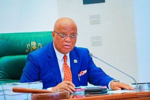 Governor Umo Eno inaugurated a newly constructed Model Primary Health Centre in Mbiaso, Ikot Ekpene...