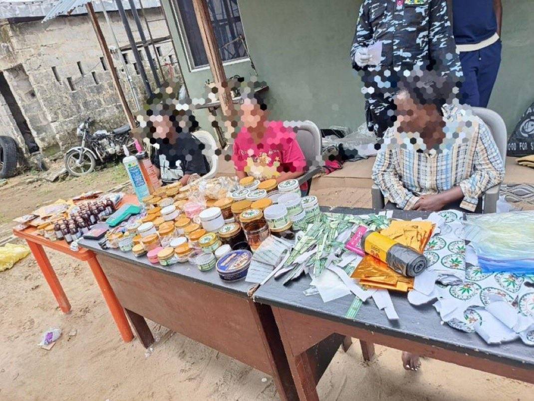 Delta State Police Command has arrested three women, seize codeine, nitrous oxide