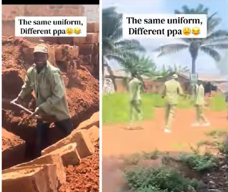 “I struggled for years to wear this uniform”
~ NYSC Corp member reacts after spotting man using NY...