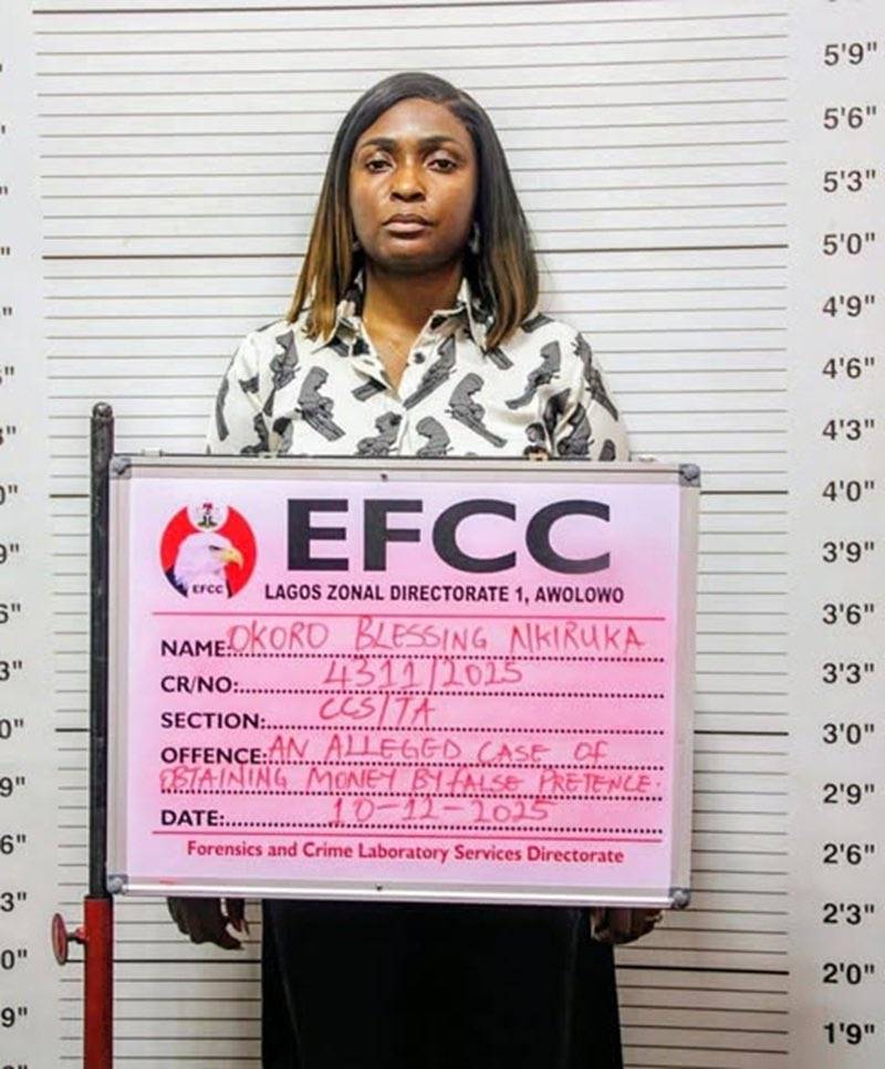 EFCC Arraigns social media influencer Blessing CEO for Alleged N36m Fraud