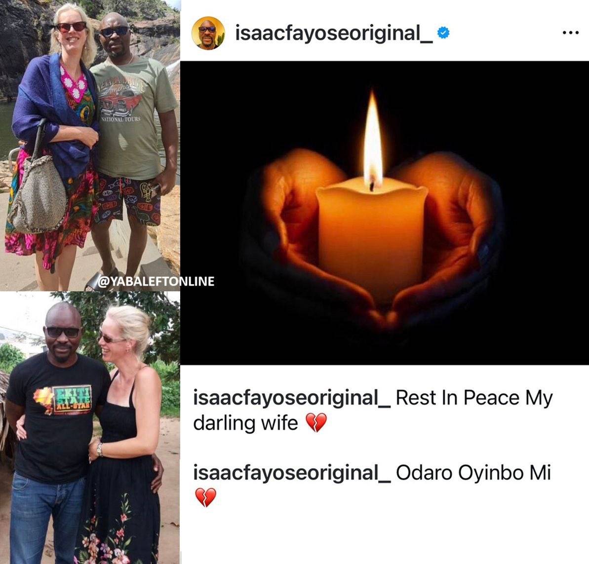Isaac Fayose has lost his wife to cancer.