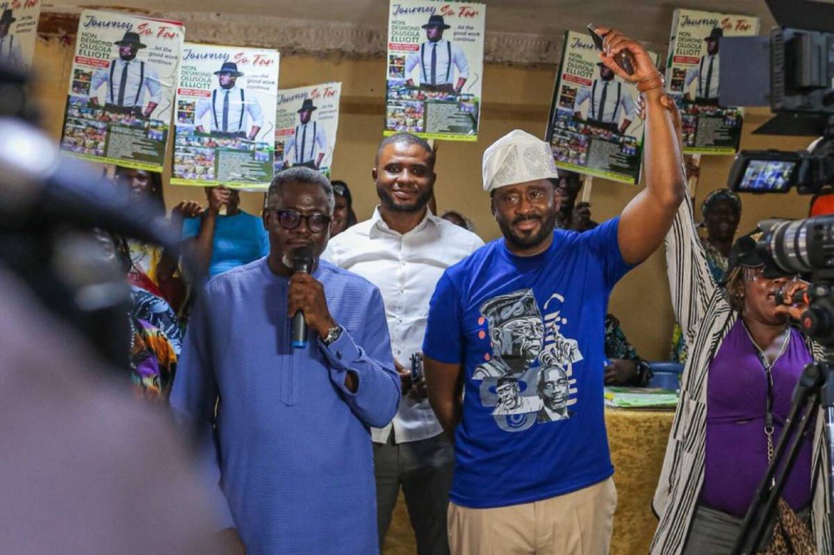 My security aides withdrawn and my supporters are intimidated
~ Desmond Elliot