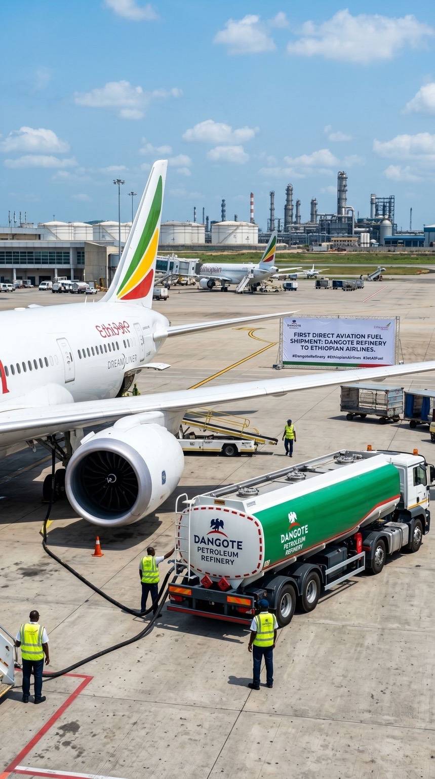 Dangote Petroleum Refinery has officially reduced the price of aviation fuel (Jet A1) to ₦1,650 per...