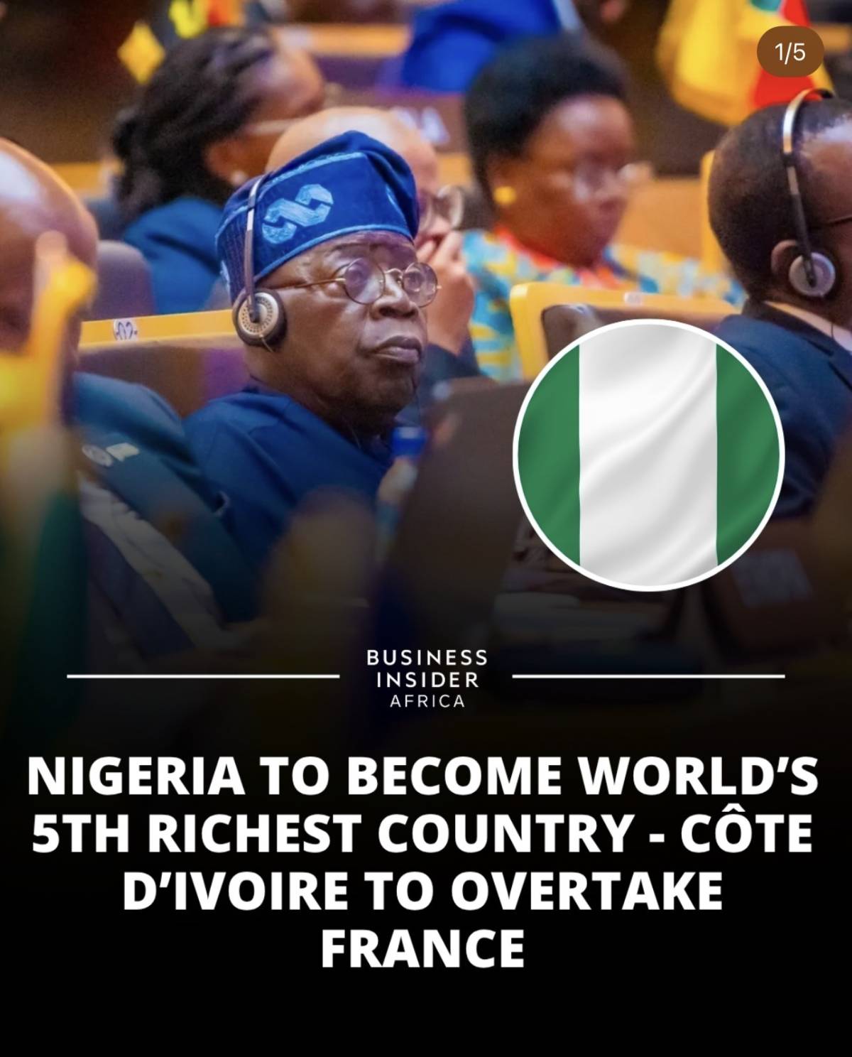 ECOWAS Projects Nigeria ๐ณ๐ฌ to Become World's 5th Richest Country in 50 Years
