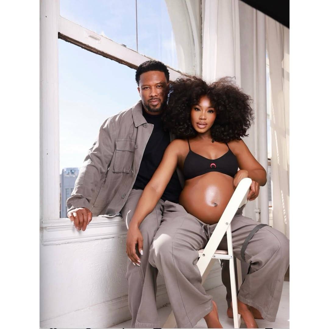 Actress Sharon Ooja has announced The Arrival Of Her Baby Boy