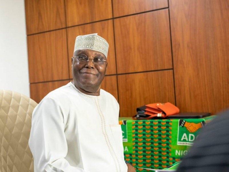 Atiku Abubakar concludes screening for ADC presidential aspirants at the Transcorp Hotel, Abuja toda...