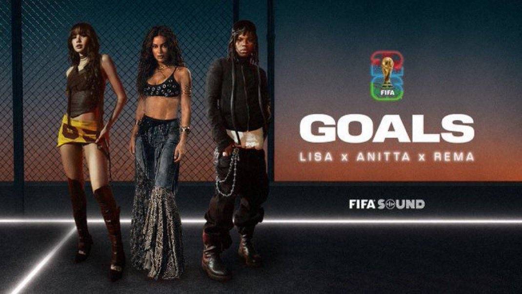 FIFA has released World Cup 2026 anthem ‘Goals’ by Nigerian 🇳🇬 singer Rema, LISA and Anitta