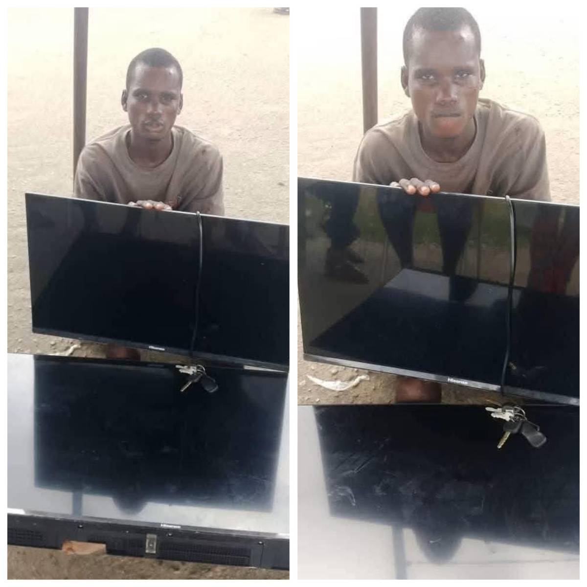 Man has been arrested for stealing two TVs from Bayelsa State Church