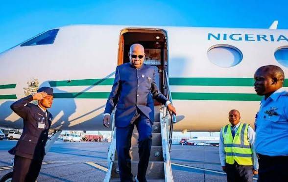 Vice President Kashim Shettima has arrived in Borno State for Eid-el-Kabir Celebration