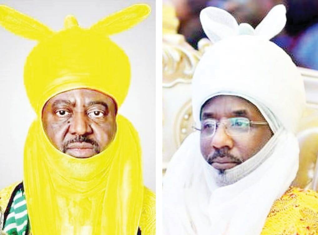 The two emirs laying claims to Kano emirate stool, Muhammadu Sanusi II and Aminu Ado Bayero, have an...