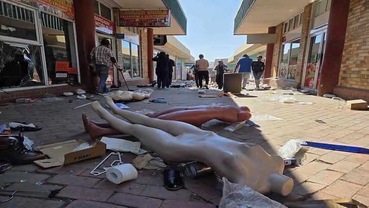 Several shops owned by foreign nationals were looted in Estcourt, the KwaZulu-Natal midlands, South...