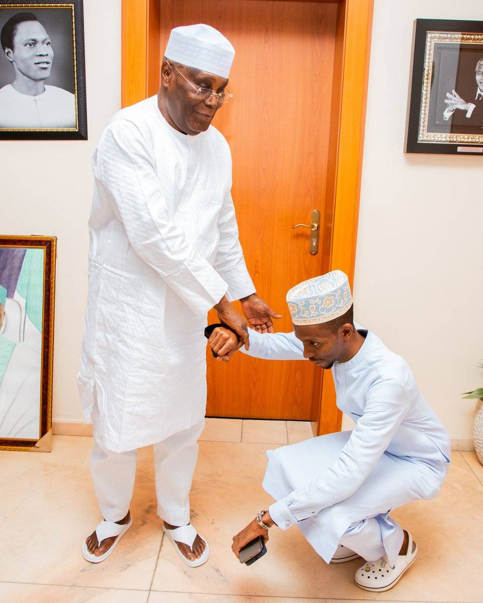 Bello El-Rufai pays courtesy visit to Atiku Abubakar in Abuja.