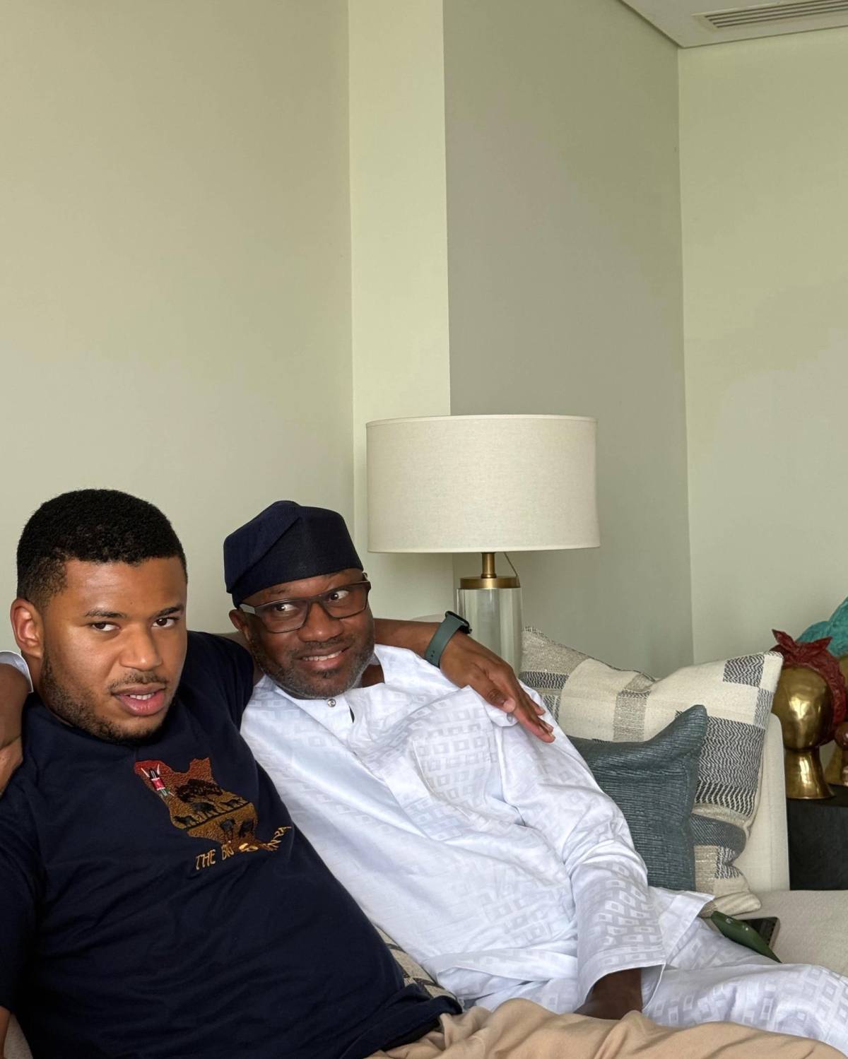 Billionaire Femi Otedola celebrates his son, Fewa on his birthday ๐ ๐