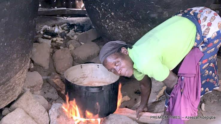 Some Nigerians start using firewood as cooking gas and kerosene prices increase amid economic hardsh...