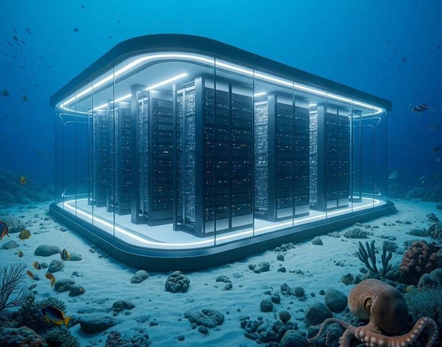 China has launched the world's first commercial-scale, offshore wind-powered underwater data center...