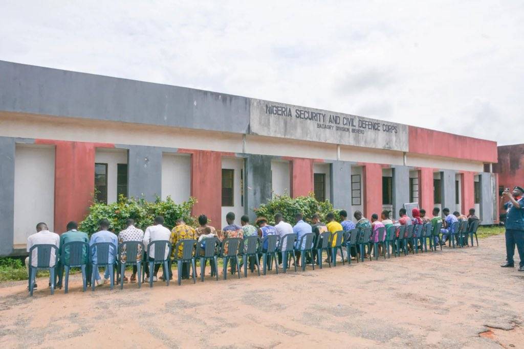 The Nigeria Security and Civil Defence Corps has uncovered an illegal detention camp in the Badagry...