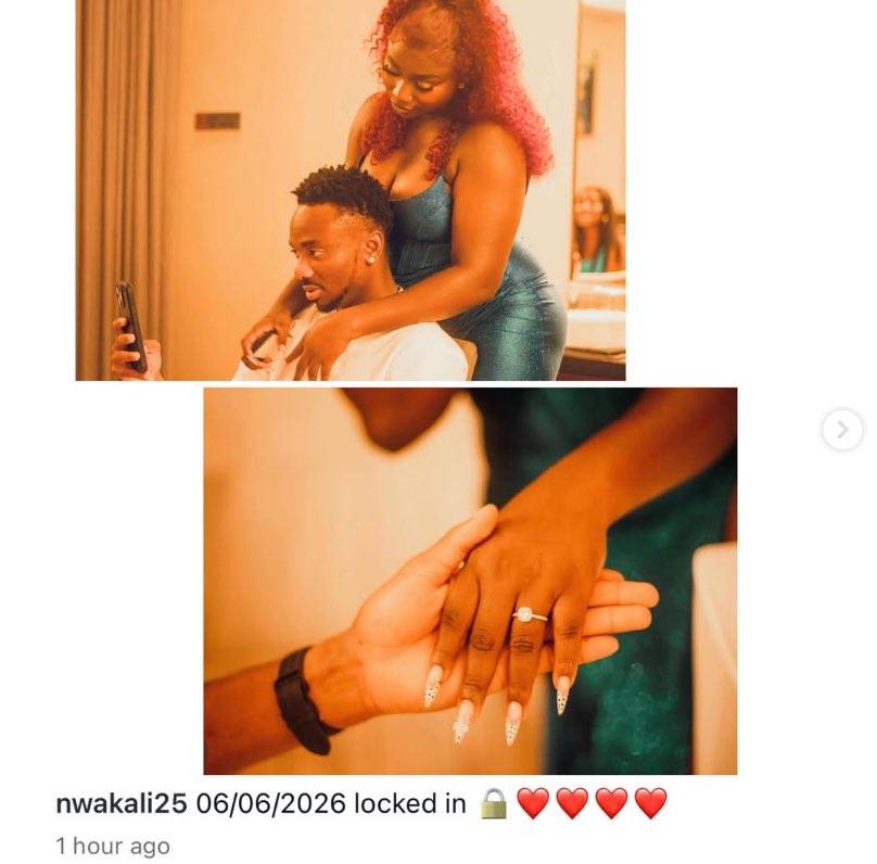 Footballer Kelechi Nwakali has gotten engaged to his fiancée, Chidera. The former Nigerian youth int...