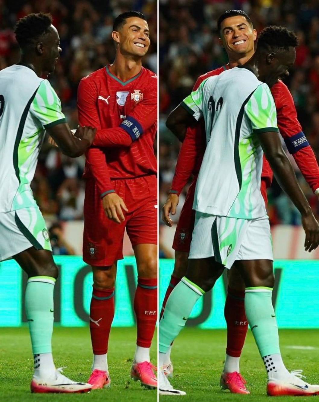 Akor Adams and Cristiano Ronaldo ❤️🔥🇵🇹 🇳🇬🤝