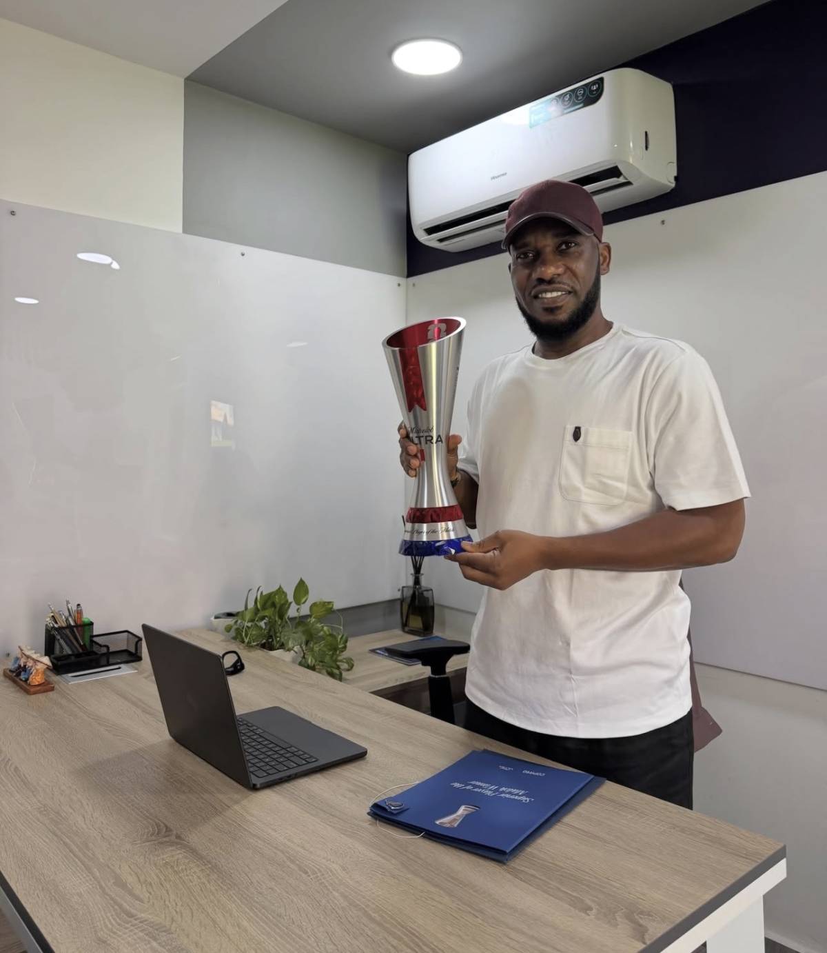 J.J Okocha has received FIFA World Cup Superior Player of the Match Winner award for his performance...