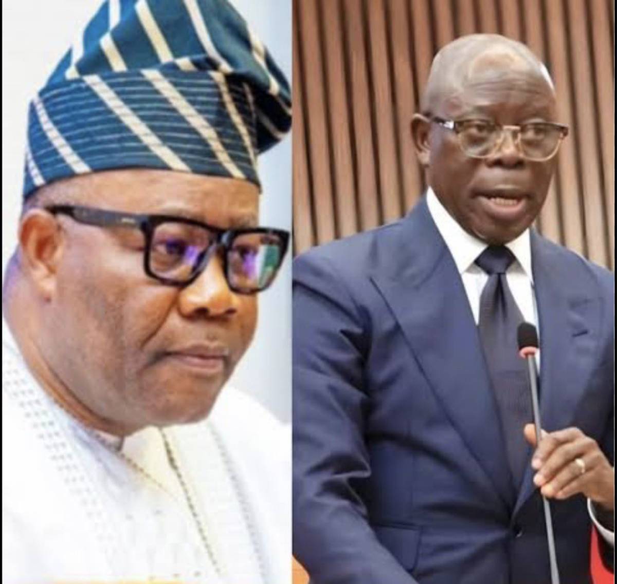 Akpabio sees me as a devil.

~ Adams Oshiomhole