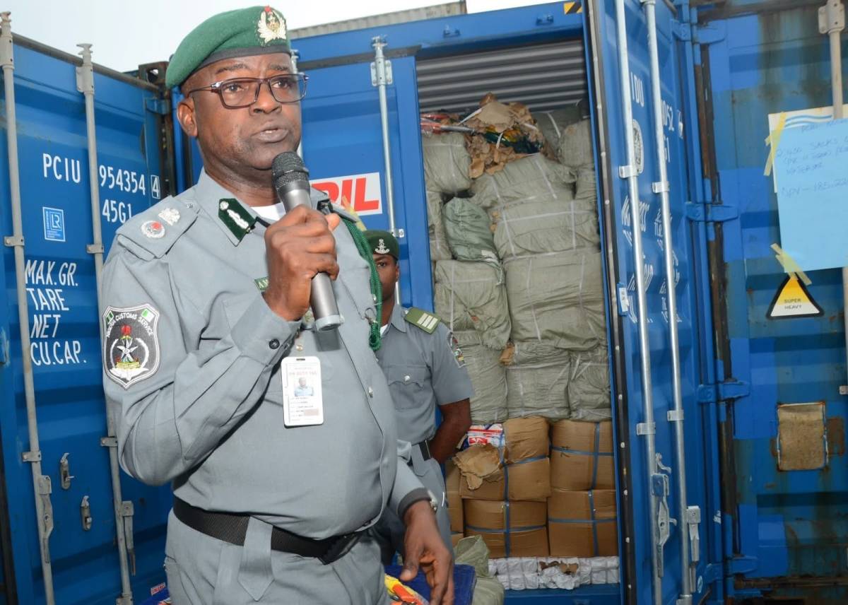 The Nigeria Customs Service (NCS), Apapa Area Command, has intercepted three 40ft containers of Cana...