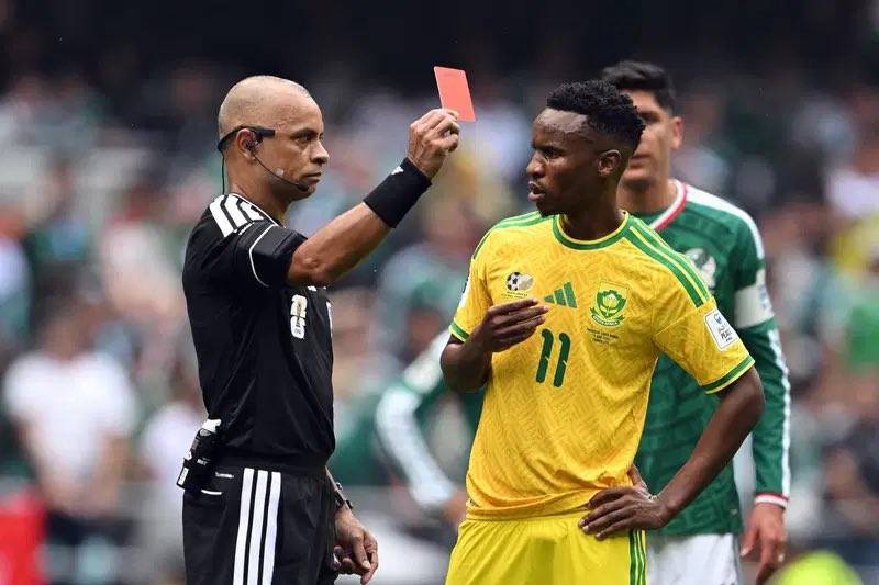 South Africa midfielder Themba Zwane has been handed an extended three-match suspension following hi...