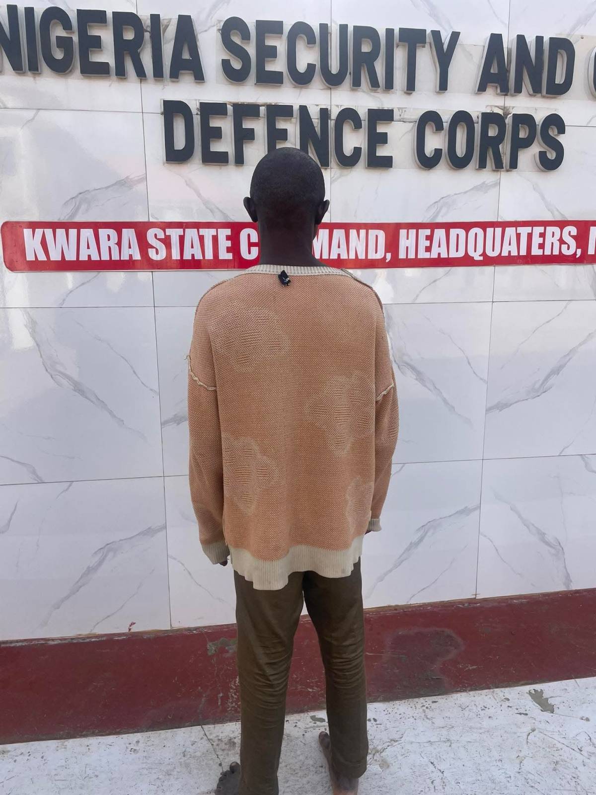 The Nigeria Security and Civil Defence Corps, Kwara State Command, has arrested a 40-year-old man, A...