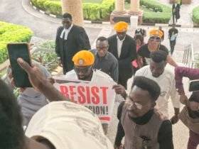 Omoyele Sowore, the presidential candidate of African Action Congress (AAC),today arrived at the Fed...