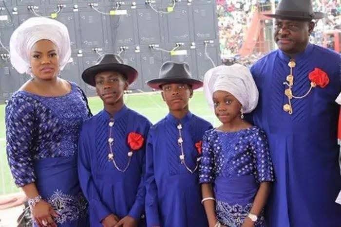 Throwback picture of FCT Minister, Nyesom Wike and his family