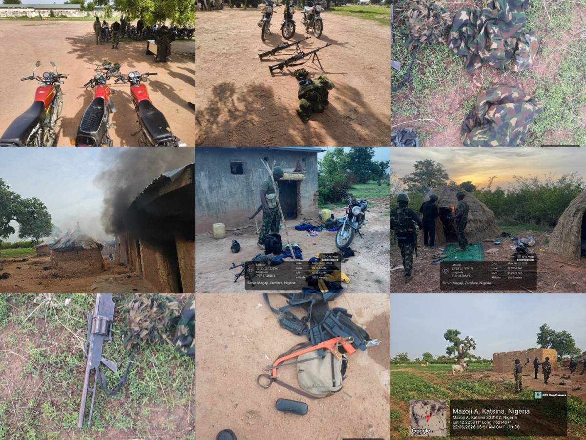 NIGERIA ARMY TROOPS OF OPERATION FANSAN YAMMA HAS DEALT HEAVY BLOW TO TERRORISTS, RESCUE ABDUCTEES I...