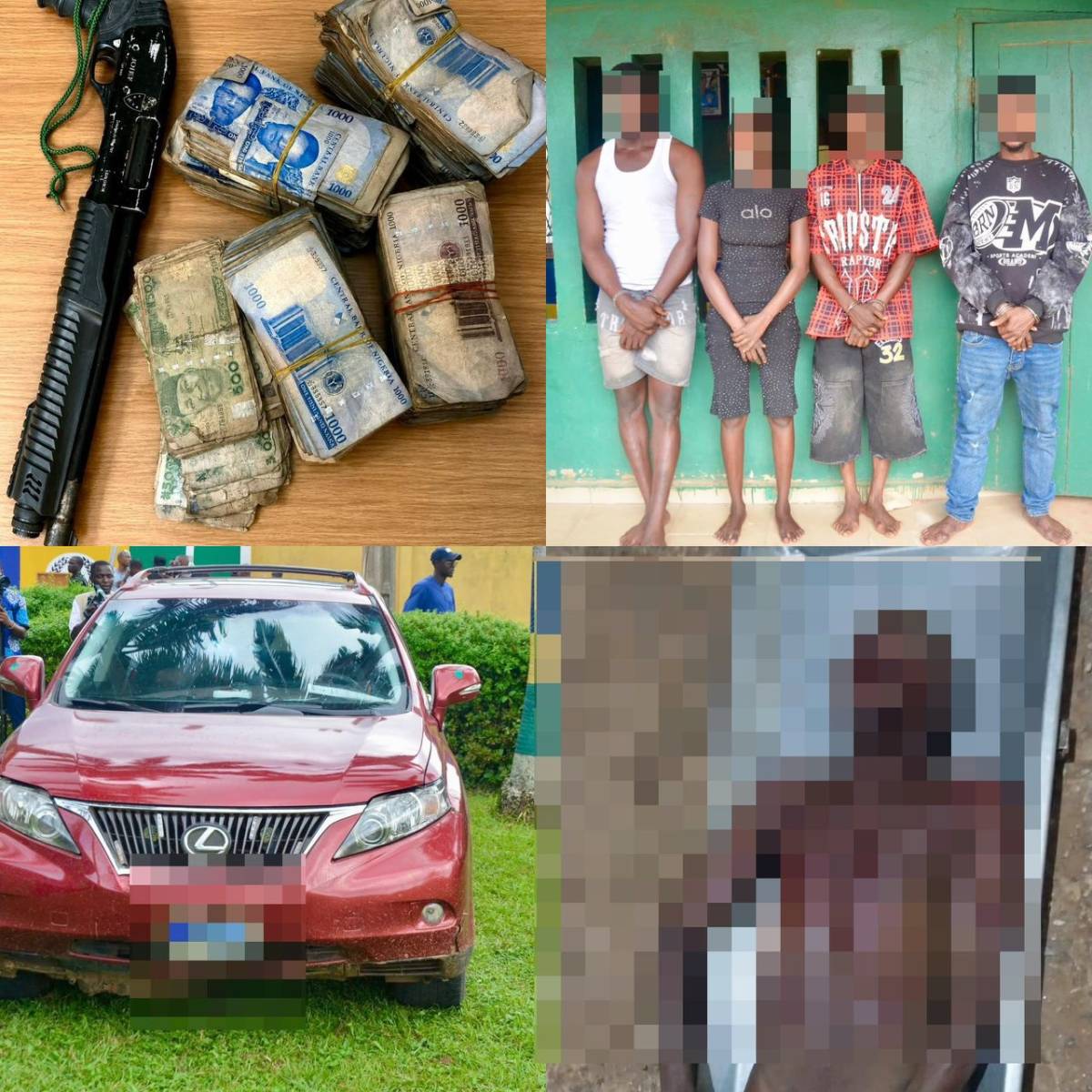 The Edo State Police Command Arrest kidnappers who kidnapped woman at vegetable market in Benin city...