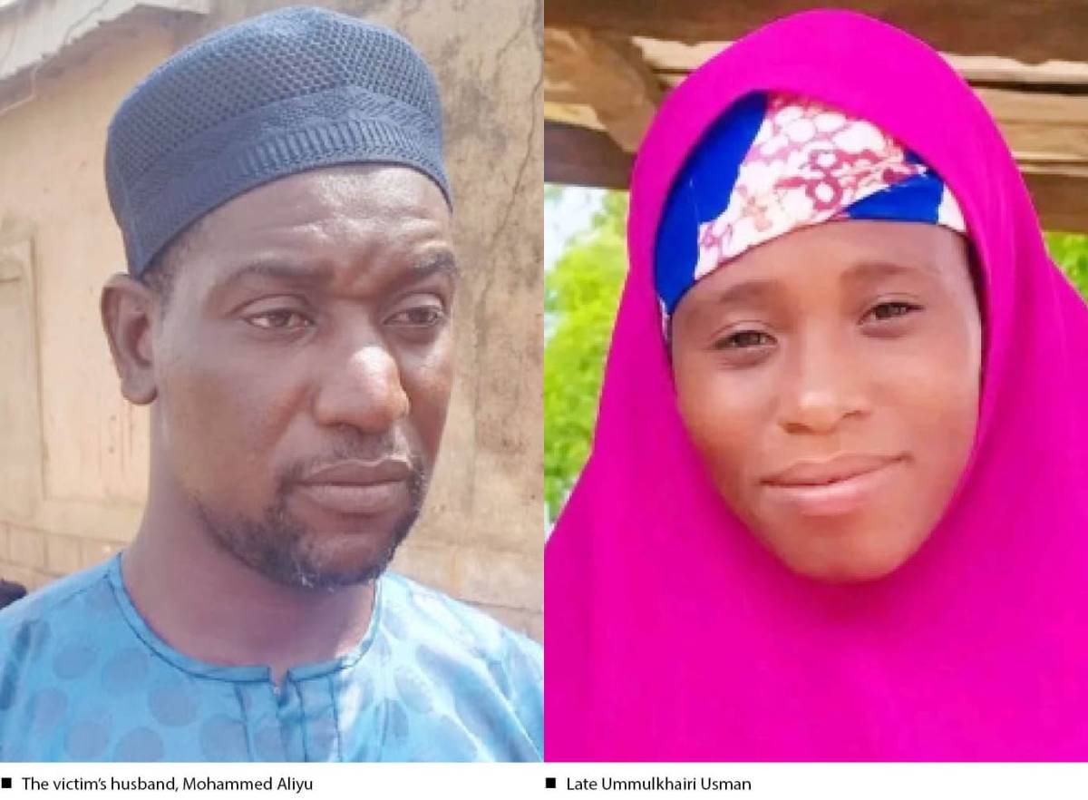 The husband of Ummulkhairi Muhammad, the woman lynched and burnt by a mob in Maraban Jos, Kaduna Sta...