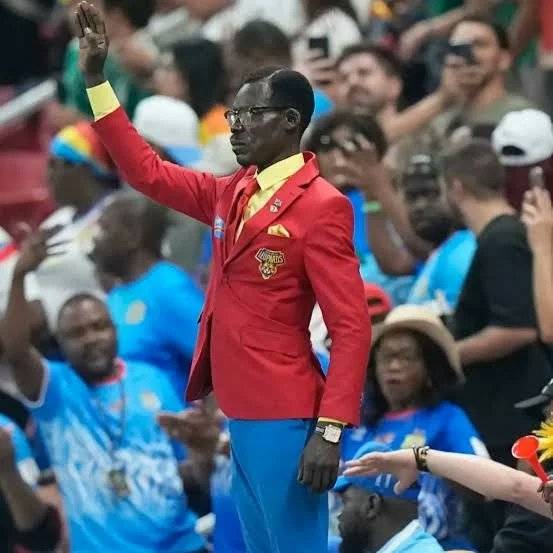 DR Congo’s iconic supporter, Michel Kuka Mboladinga, made his first appearance at the 2026 FIFA Worl...