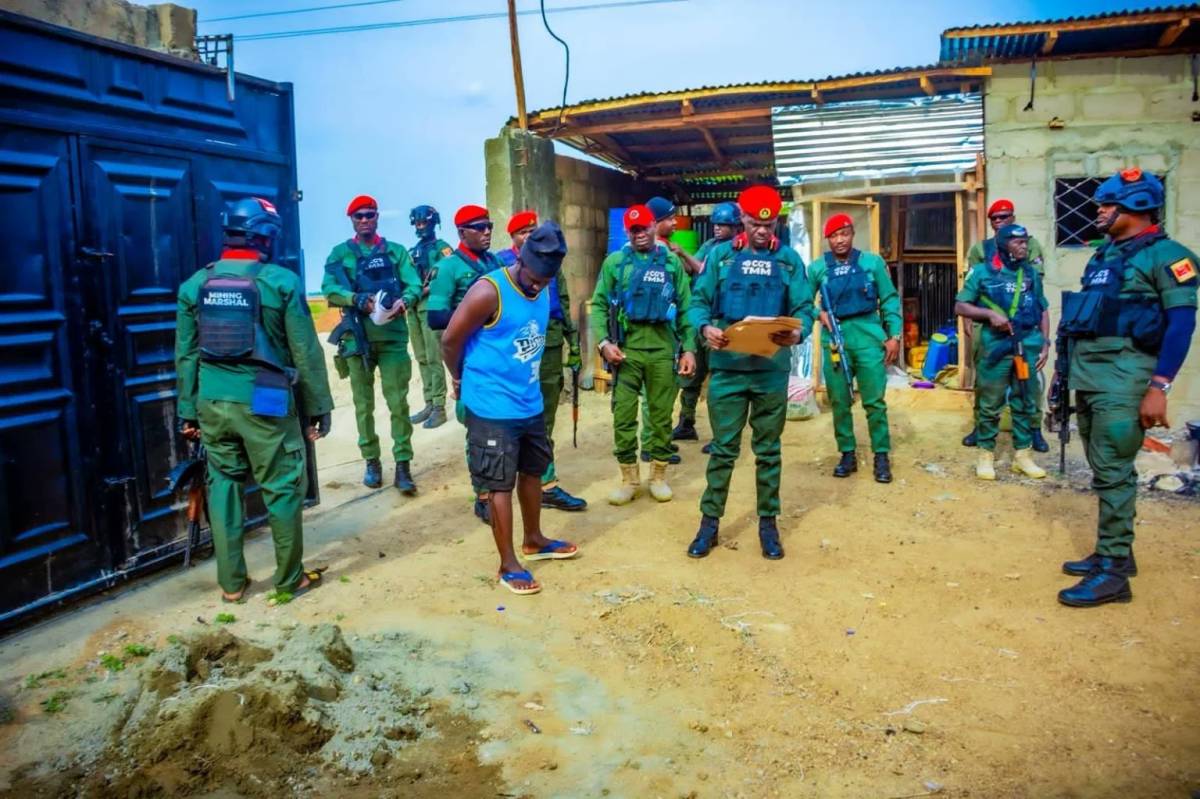 The Mining Marshals of the Nigeria Security and Civil Defence Corps have sealed seven suspected ille...