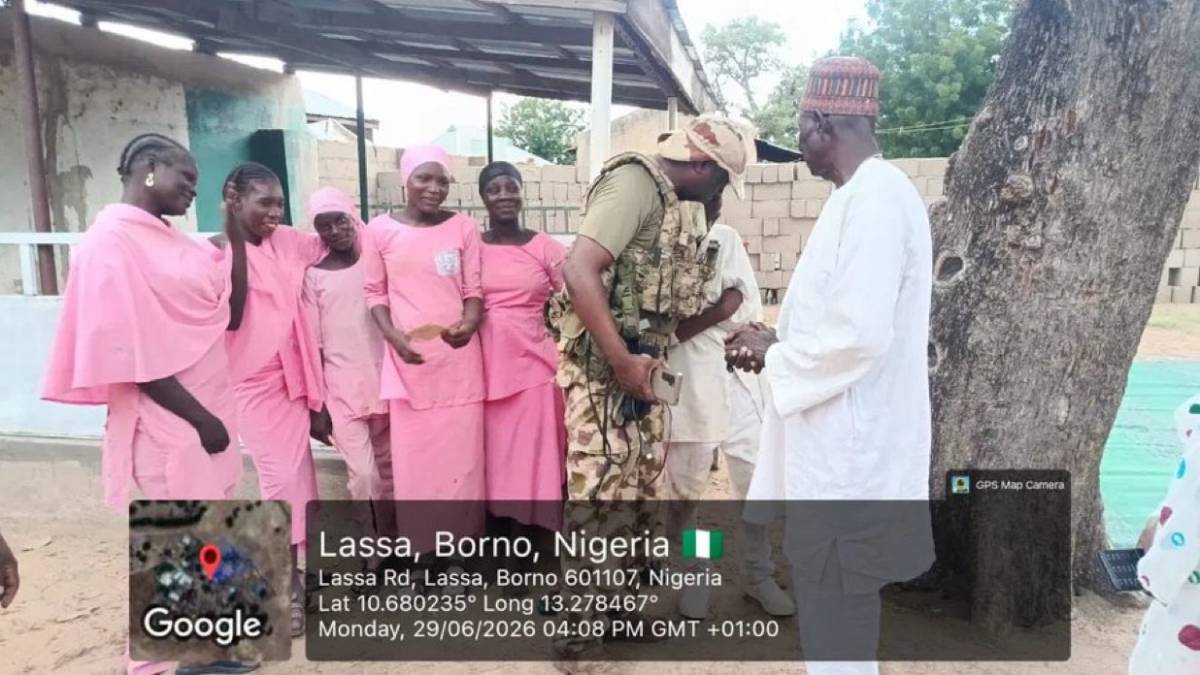 Nigeria Army Troops rescue 10 of 11 abducted NECO candidates after ISWAP attack in Borno state